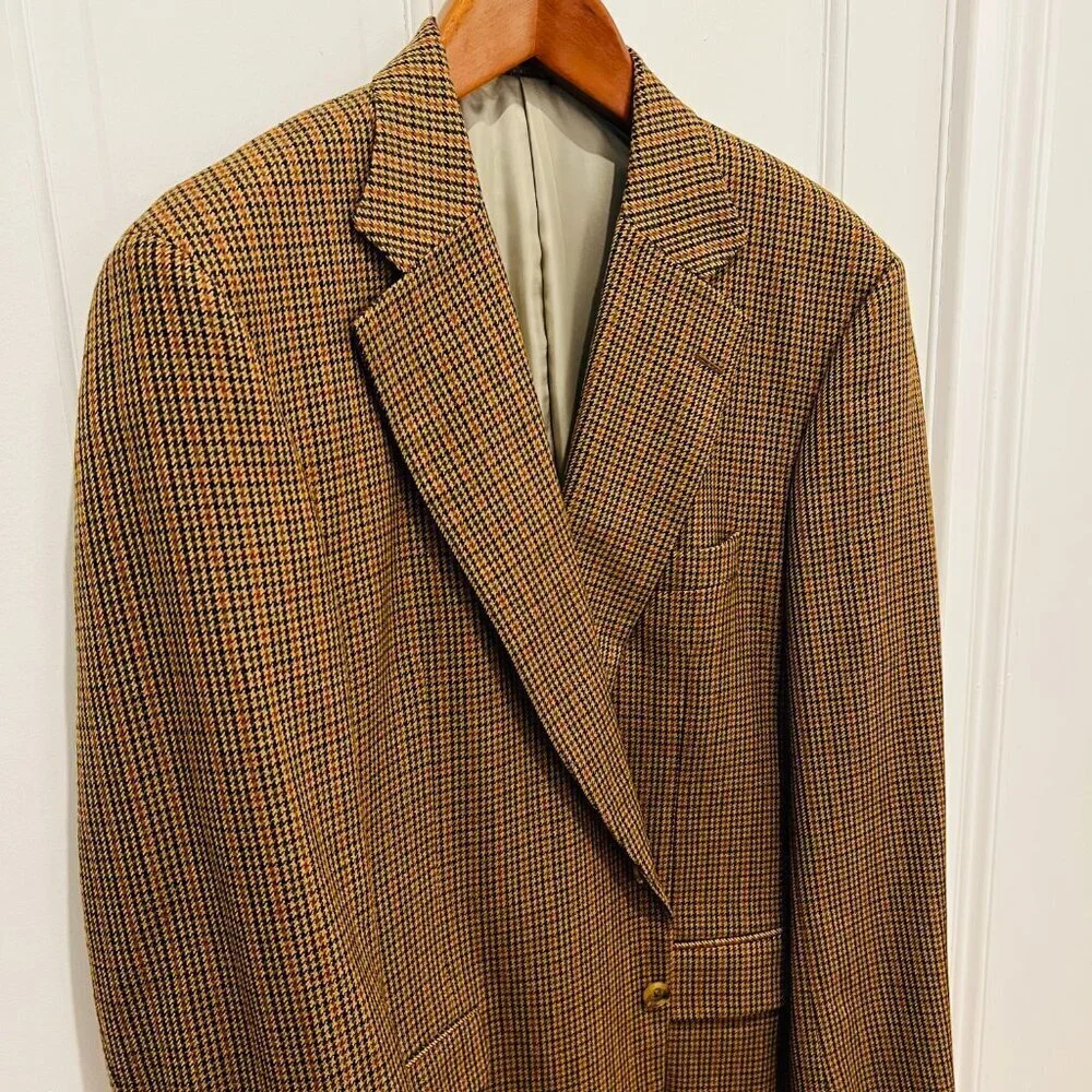 Paul Stuart Wool Sport Coat Blazer Jacket Size 46 Long